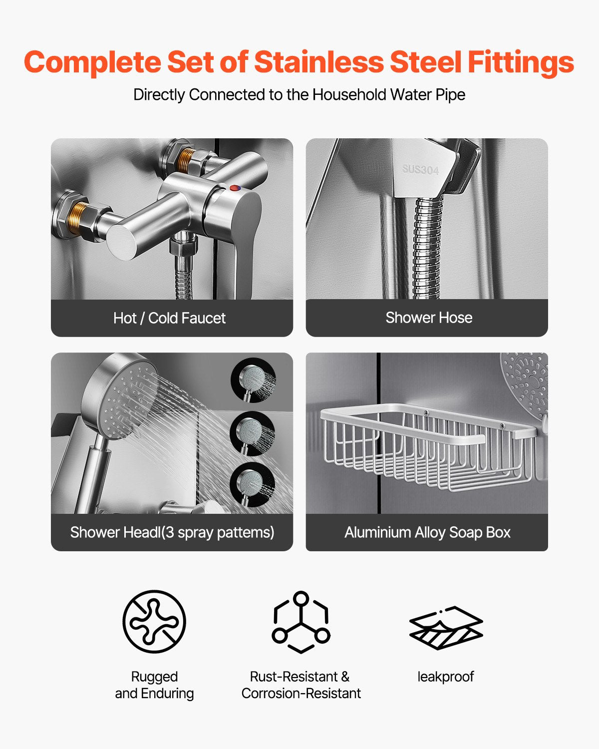 Hundtvättstation i rostfritt stål, 127 cm husdjursbadkar med ramp, PE-vattenfilterbräda, kran och duschmunstycke samt tvålhållare. Hundbadkar för stora, medelstora och små husdjur (vänster dörr)