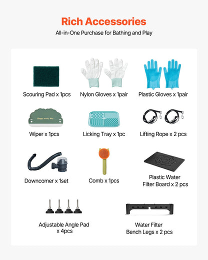 Hundtvättstation i 304 rostfritt stål, 154,9 cm trimbadkar med halkfri ramp med låg lutning, förvaringslåda, varm- och kallvattenkran, allt-i-ett-badkar för trimbutik, passar alla storlekar (höger dörr)