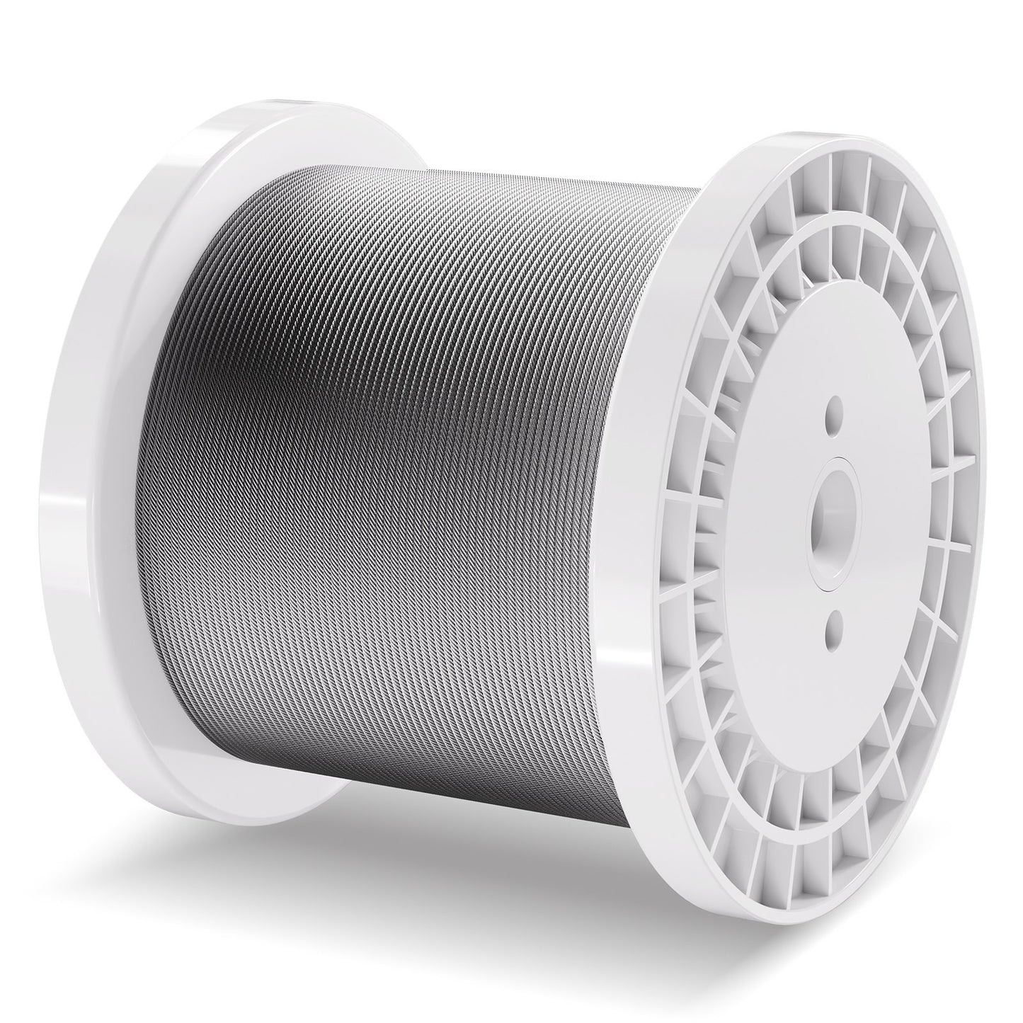 Stålvajersats, 1/8" 1000 fot 316 rostfritt stålvajer med avbitare och handskar, 1600 lbs brottstyrka, 7x7 trådar konstruktion marin flygplanskvalitet för ledstång trappstängsel utomhus