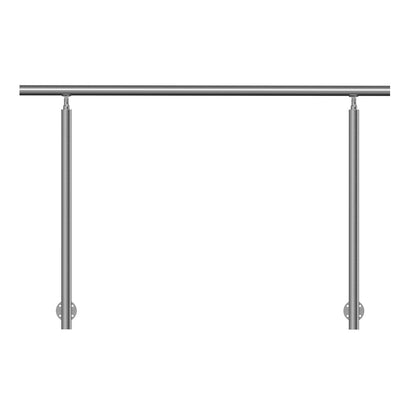 149.9 cm Handrails for Outdoor Steps Staircase for Porch Deck Side-mount