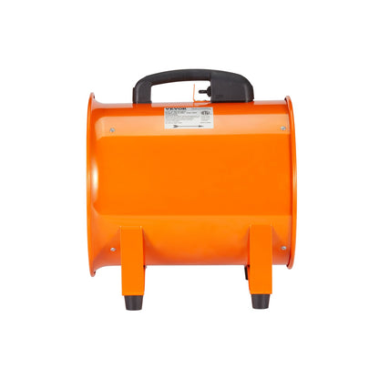 Portable Ventilator, 304.8mm Heavy Duty Cylinder Fan with 5m Duct Hose, 367W Strong Shop Exhaust Blower 2574CFM, Industrial Utility Blower for Sucking Dust, Smoke, Smoke Home/Workplace