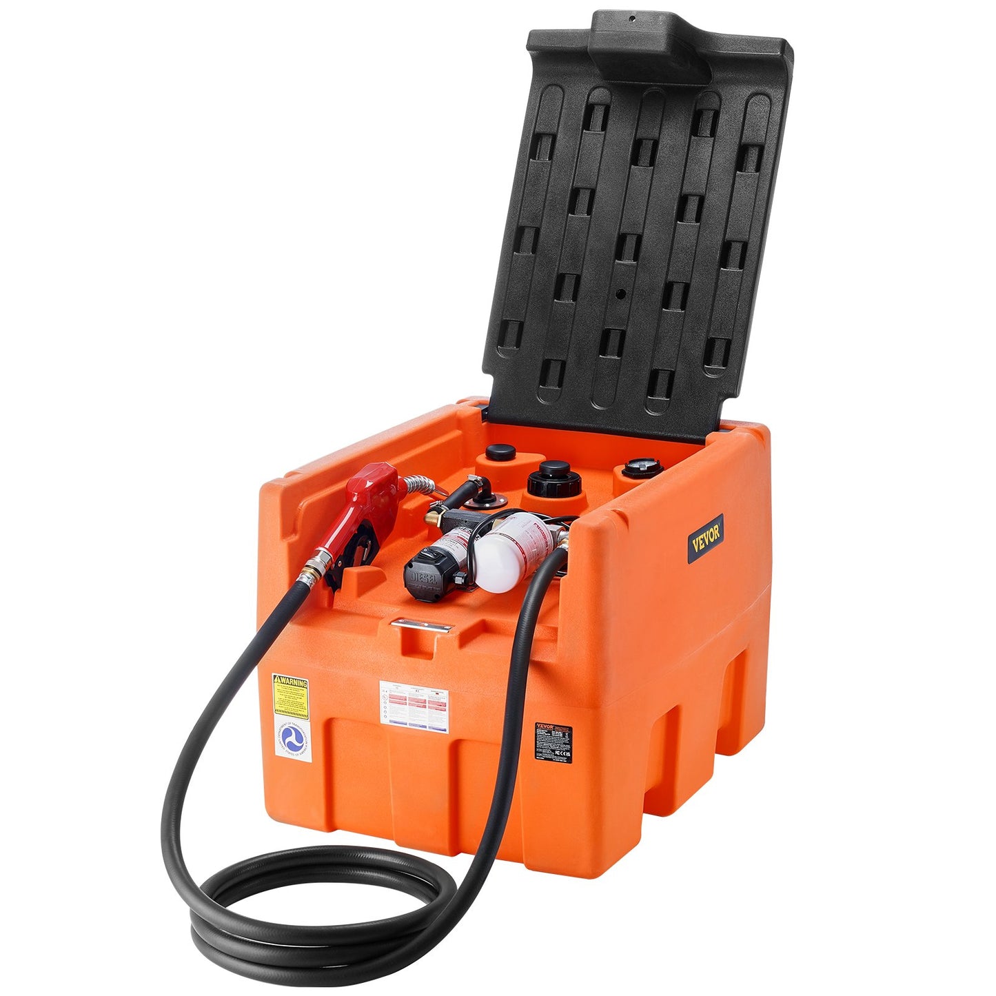 Portable Diesel Tank 181.7 L Fuel Tank with 12V Electric Transfer Pump