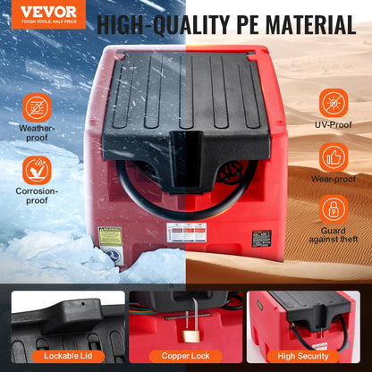 Portable Diesel & Gasoline Tank 181.7 L Fuel Tank with 12V Transfer Pump