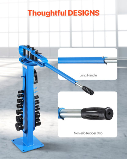 Manual Bending Machine, Pipe Tube Bender with 14 Bending Dies, 200° Heavy-Duty Bending Tool for Copper Aluminum Iron Pipes, Ideal for HVAC Air Conditioning Refrigerator Auto Repair