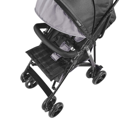 Lightweight Stroller, Compact Easy Fold MultiPosition Recline Canopy Backrest, Carbon Steel Frame, Large Storage Basket,Cup Holder, Umbrella Toddler Baby Stroller for Travel, Light Gray/Black