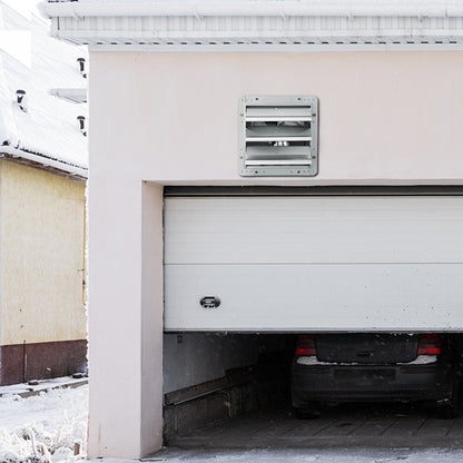 Shutter Exhaust Fan, 254 mm High-speed 1400RPM 753 CFM, Aluminum Wall Mount Attic Fan with AC-motor, Ventilation and Cooling for Greenhouses, Garages, Sheds, Shops