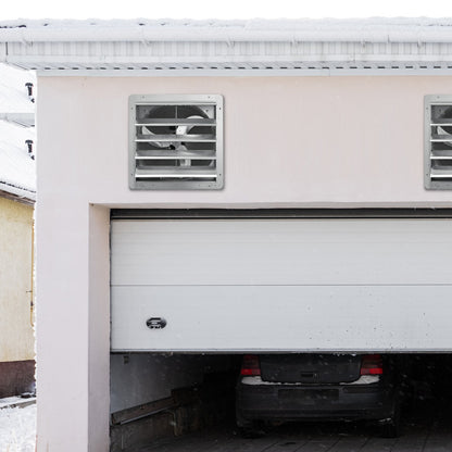 Shutter-frånluftsfläkt, 305 mm höghastighets 1400 varv/min 1084 CFM, väggmonterad vindsfläkt i aluminium med AC-motor, ventilation och kylning för växthus, garage, skjul, butiker