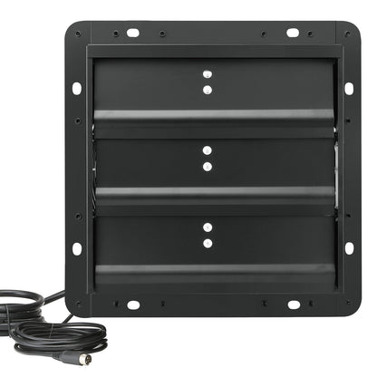 Shutter Exhaust Fan, 254mm with Temperature Humidity Controller, EC-motor, 843 CFM, Variable Speed Adjustable Wall Mount Attic Fan, Ventilation and Cooling for Greenhouses, Garages, Sheds