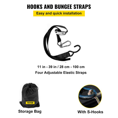 Cargo Net with Mesh, 8' x 6.7' Cargo Net for Pickup Truck Bed, Heavy Duty Cargo Nets with Cam Buckles & S-Hooks & Cross Strap, Truck Bed Cargo Net for Trailer SUV Jeeps(96" x 80")