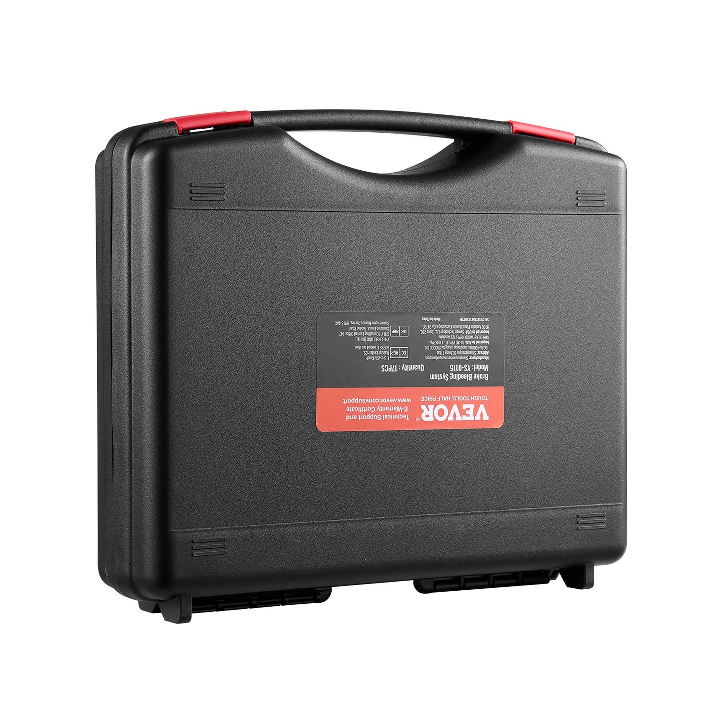 Bromshuvudluftningssats, 17 delar, professionell bromsluftningsadaptersats med komplett sats och handtag, hållbar bromsluftningsadapter för bromsvätskepåfyllning, passar de flesta nya och gamla fordon