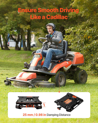 Sätesfjädringskit utan sätesspår, universell luftfjädring för säte med nollsväng, justerbar sätesfjädring för traktorer, kompatibel med gaffeltruckar och bulldozersäten