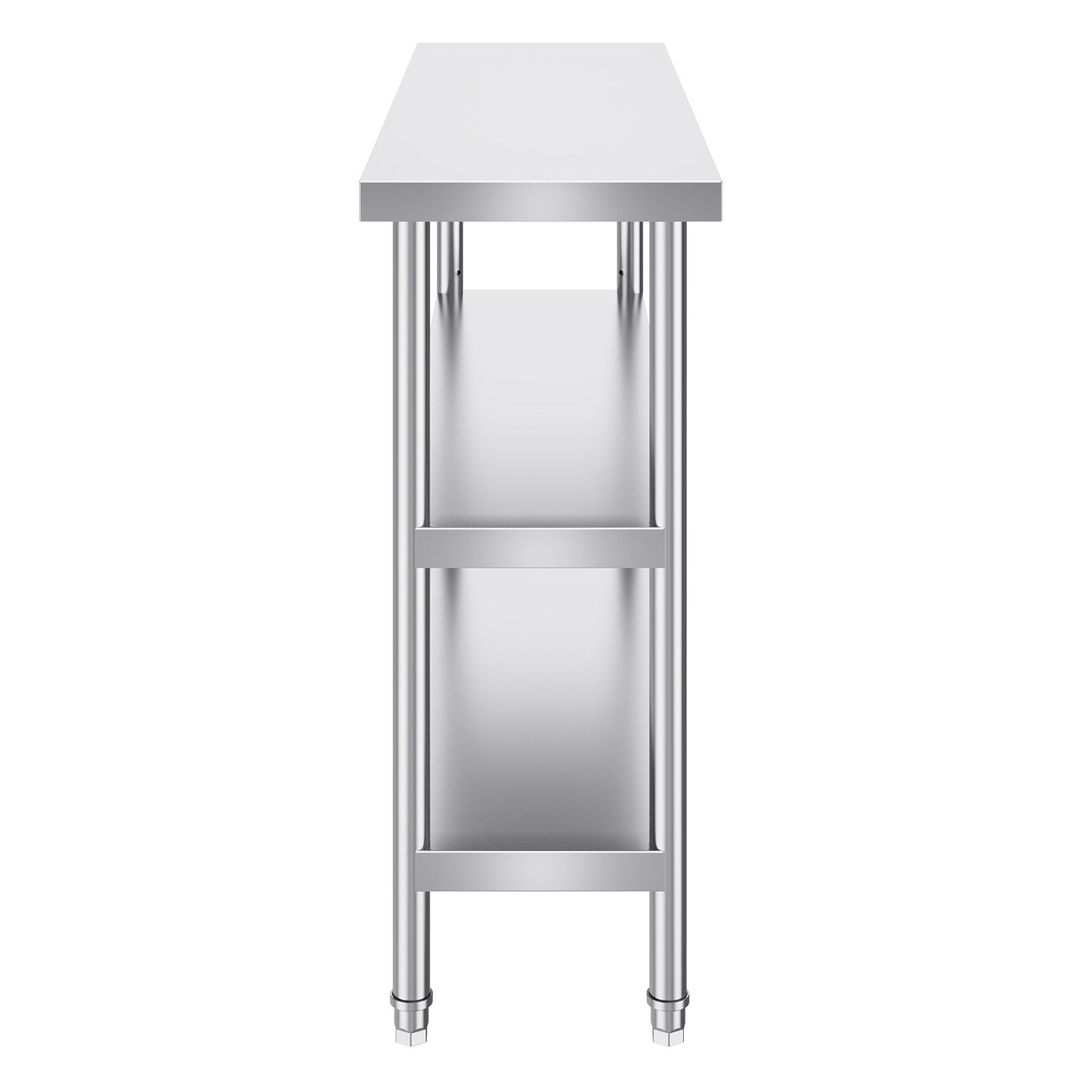 Stainless Steel Food Prep Table Commercial Kitchen Work Table 35.6x121.9 cm