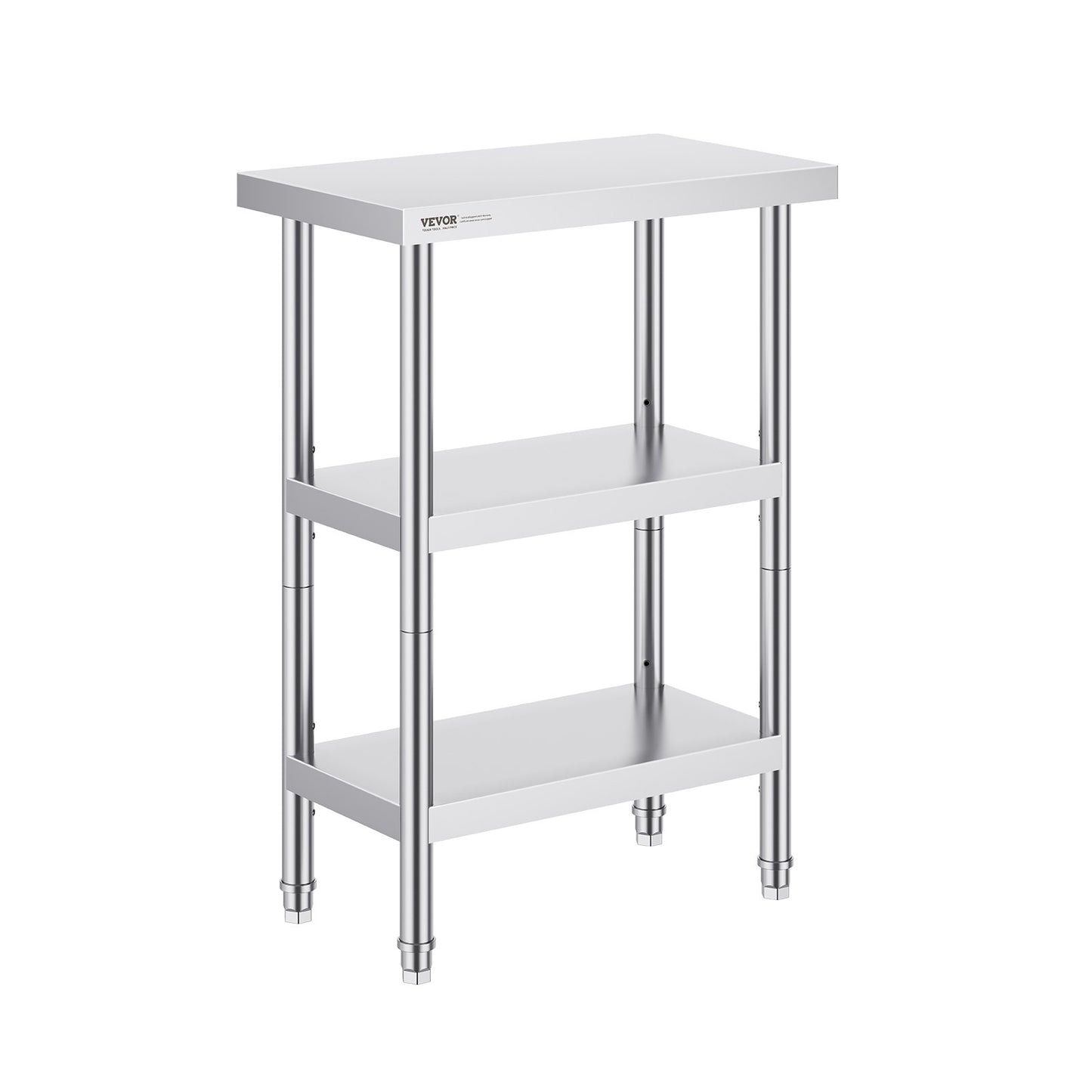 Stainless Steel Food Prep Table Commercial Kitchen Work Table 35.6x61 cm