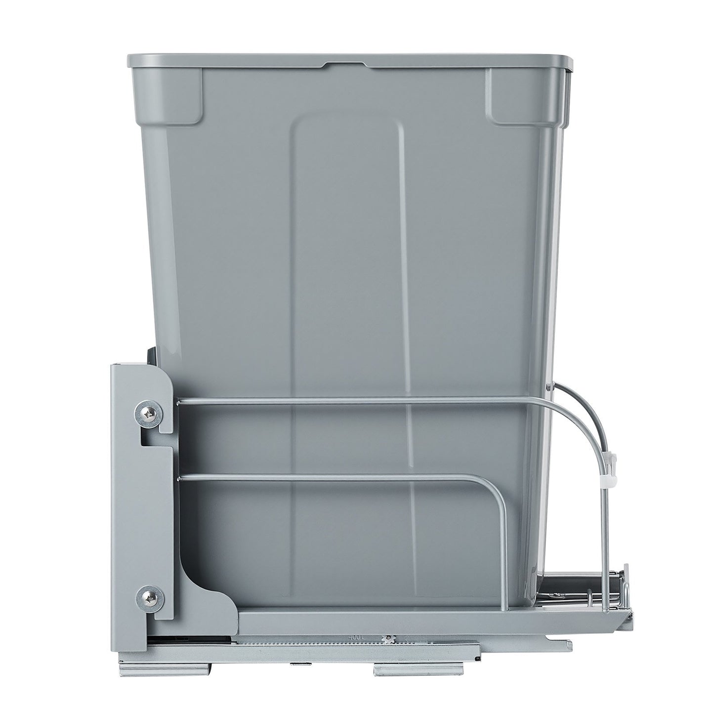 Pullout Trash Can for Kitchen Cabinets, Garbage Waste Recycling Bin, Under Mount Waste Container, with Heavy Duty Metal Soft Close Sliding System and Door Kit, for Sink, Under Counter