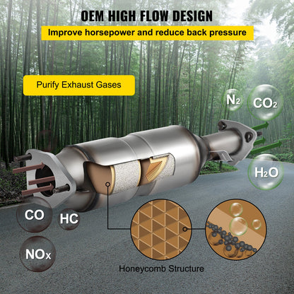 High Flow Catalytic Converter For 2003-2007 Honda Accord DX/EX/LX 2.4L L4