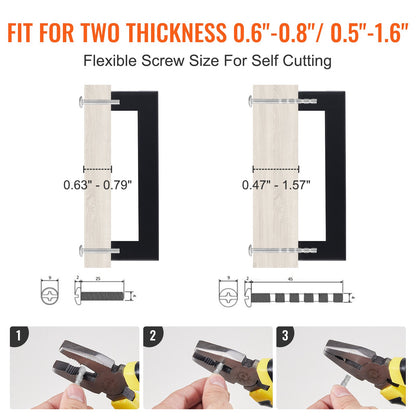 30 Pack Cabinet Pulls, 3in / 76mm Center to Center Slim Square Kitchen Cabinet Drawer, Stainless Steel Modern Kitchen Cupboard Door Handles for Kitchen Bathroom Bar Hardware Matte Black