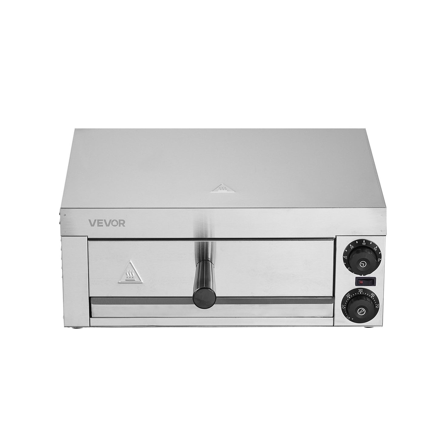 Electric Pizza Oven for Countertops, 12-inch, 1500W, with Temp Control & 0-60 Min Timer, Even Baking Technology & Easy Clean Crumb Tray, Ideal for Both Commercial & Home Kitchens