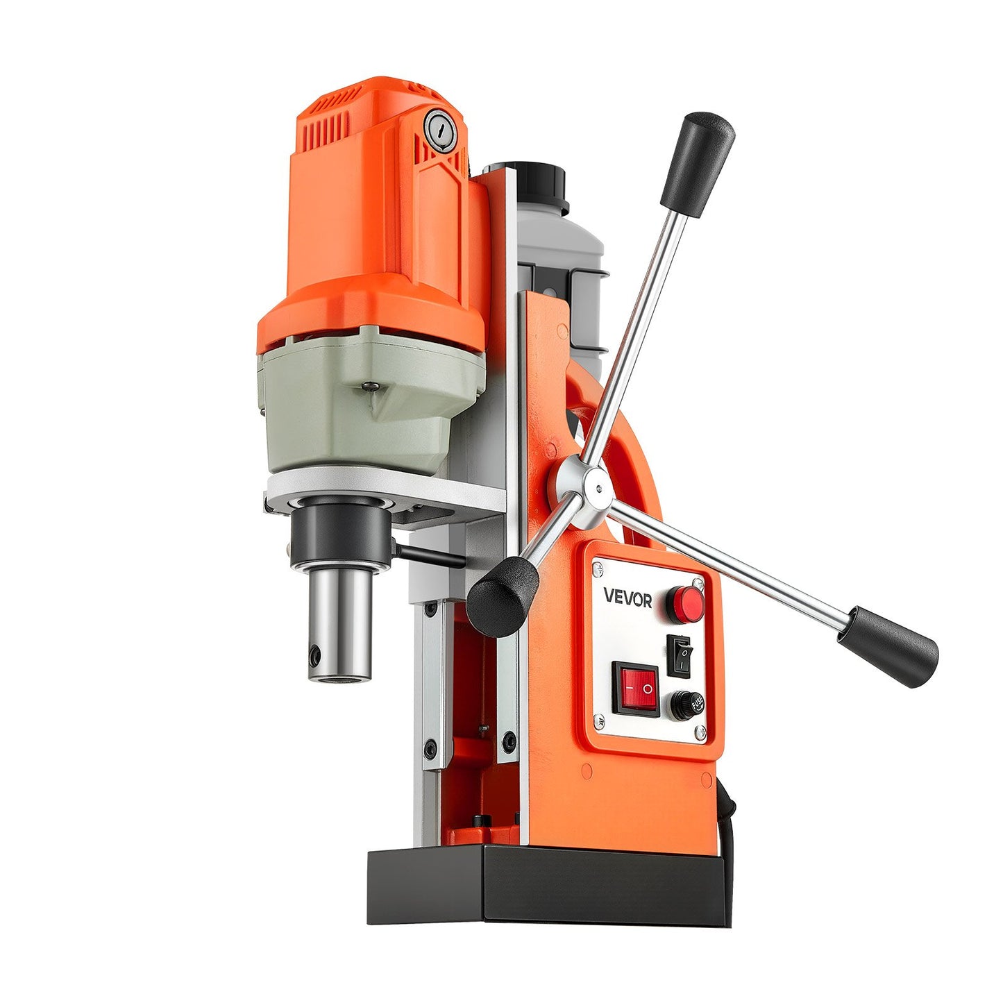 Magnetic Drill Press, 1200 W, 38 mm Boring Diameter, 10000N Power Mag Drill Press, 900 RPM Speed, with Weldon Shank, Efficient Cooling, for Metal Surface, Industrial and Home Improvement