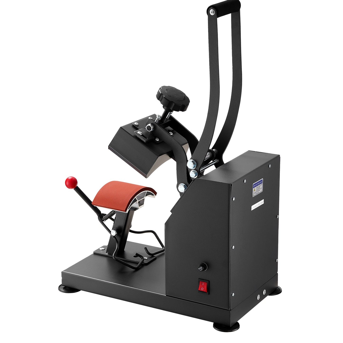 Hat Heat Press 5.5 x 3.5 inch Heat Press Machine 600W Professional Hat Heat Press Machine for Hats Caps Transfer Press Heat with 12000 Hours Life Digital LCD Timer and Temperature Control