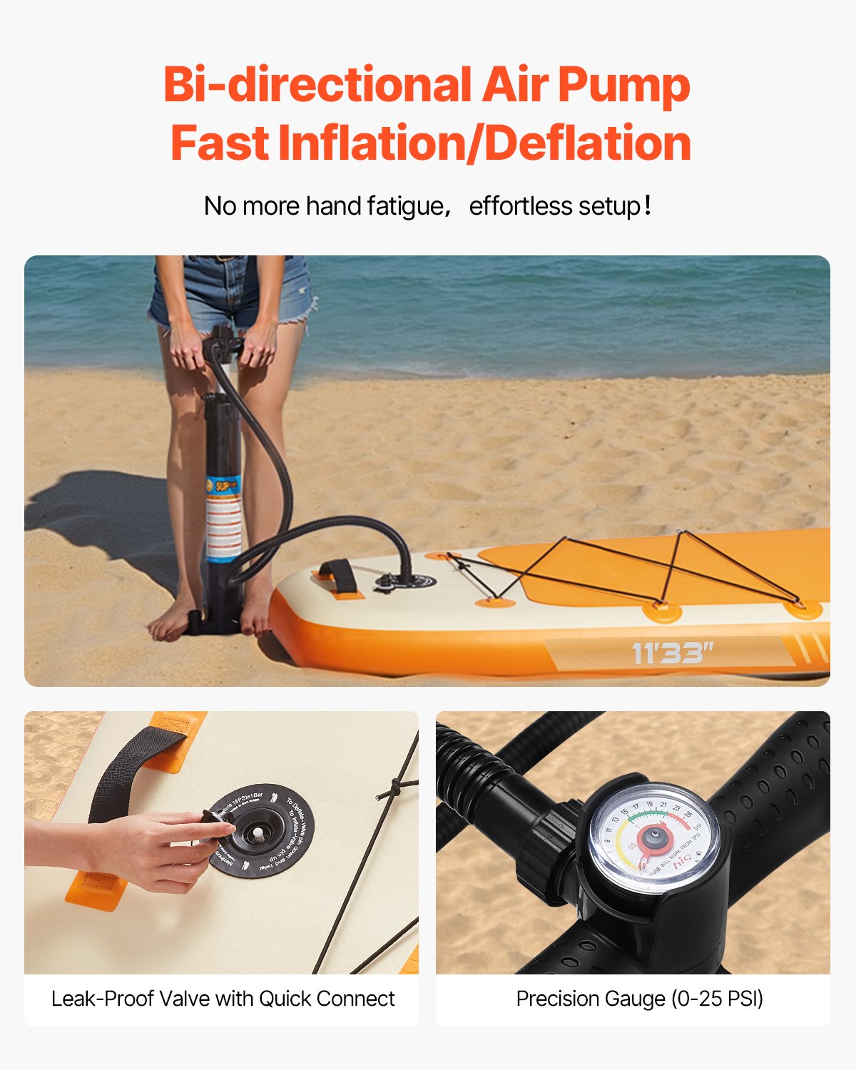 Inflatable Stand Up Paddle Board, 3.35m x 84cm x 15cm Wide Ultra-Light SUP Paddleboard, All Accessories Included, Pump, Paddle, Fin, Backpack, Ankle Leash, Strap, Non-slip Deck for Youth Adults