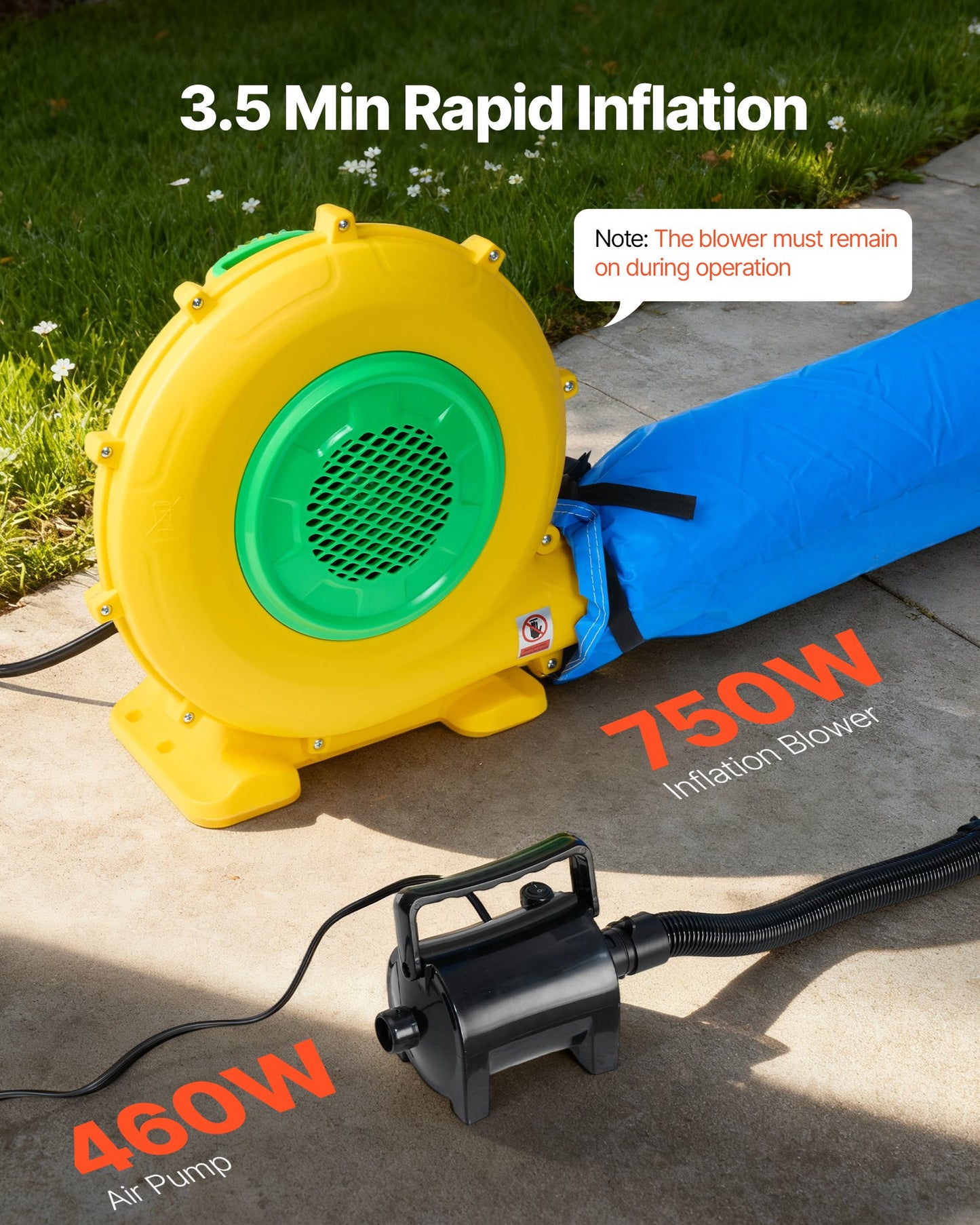 Uppblåsbar målarbox, 4 x 3 x 2,8 m, uppblåsbar sprutbox med 750 W kraftfull fläkt och luftfiltersystem, triangulärt tak, för målning av cykel, motorcykel, bilplåt