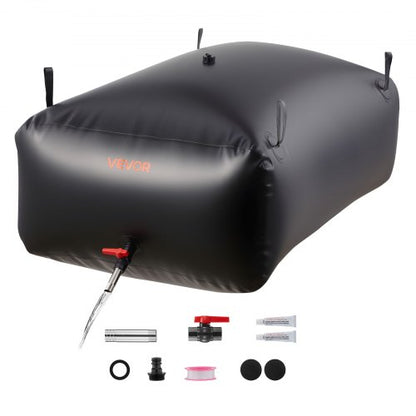 Water Storage Bladder 540L Large Capacity Water Bag, Portable & Collapsible Soft Waters Container, Leakproof & Tear-Resistant PVC Emergency Waters Storage Tank for RV Truck & Outdoor Use