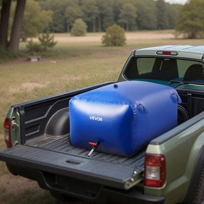 Water Storage Bladder 400L Large Capacity Water Bag, Portable & Collapsible Soft Waters Container, Leakproof & Tear-Resistant PVC Emergency Waters Storage Tank for RV Truck & Outdoor Use