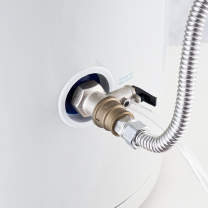 Electric Water Heater, 10 Gallon Tank Instant Hot Water Heater, 1.6Kw Tankless Water Heater w/ LED Display,Knob Control, IPX4 Waterproof Side Connection On Demand Heaters for Shower, Bath