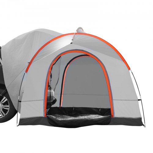 SUV Camping Tent, 8'-8' SUV Tent Attachment for Camping with Rain Layer and Carry Bag, Waterproof PU2000mm Double Layer Truck Tent, Accommodate 6-8 Person, Rear Tent for Van Hatch Tailgate