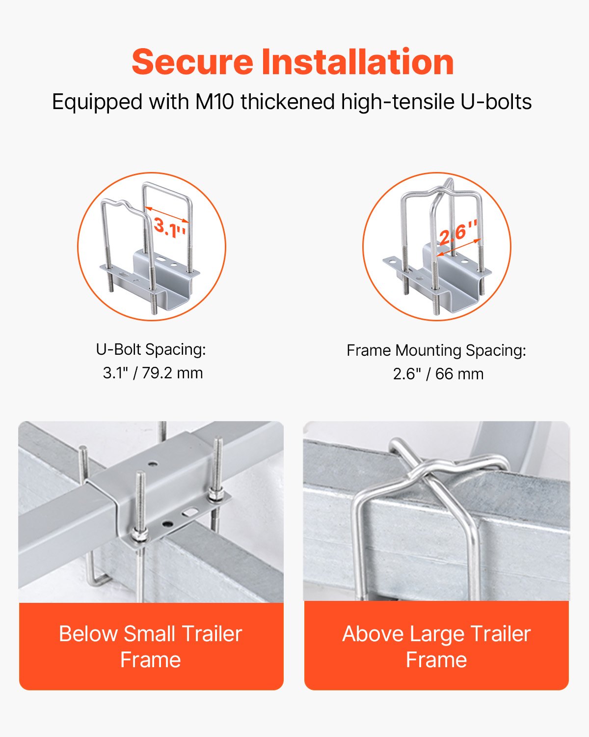 Boat Trailer Guide, 1524mm with LED Light Trailer Guide Poles, 2PCS High-Hardness Steel Trailer Guide-Ons, Trailer Guides with PVC Pipes, for Ski Boat, Fishing Boat or Sailboat Trailer