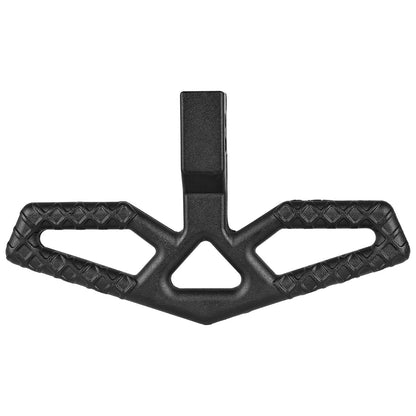 Dragkroksfotsteg för 5 cm mottagare, universellt bakre stötfångarskydd med 159 kg lastkapacitet, brett och halkfritt dragkroksfotsteg med sprintsats och stabilisator, passar för lastbil, SUV, pickup, släpvagn