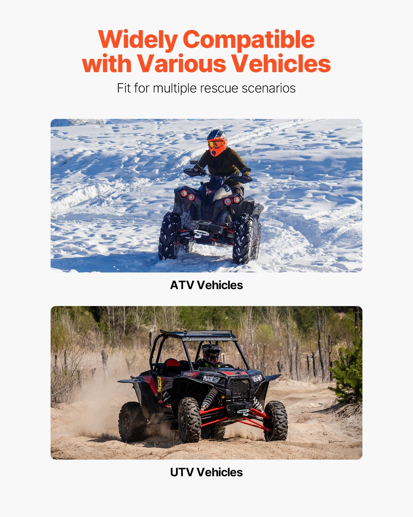 Vinschfäste, 1633 kg lastkapacitet, vinschfäste för dragkrok med 50,8 mm fäste, 2/4 vinschbulthål, pulverlackerat stål, lämplig för ATV UTV pickup, svart