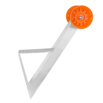 Vinschstativ för båttrailer, 50,8-76,2 mm vinschstolpar, vinschsäte för båttrailer med orange TPU-rulle och u-bultar, lämplig för vattenskoter, segelbåt, fiskebåt, motorbåt (galvaniserad), silver