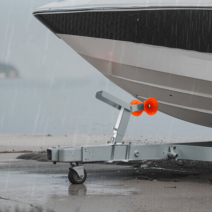 Vinschstativ för båttrailer med rulle, justerbar höjd 365-548 mm, båtvinschfäste med U-bultar för 50,8-76,2 mm B x 76,2-101,6 mm H trailertunga, lämplig för vattenskoter, segelbåt, motorbåt