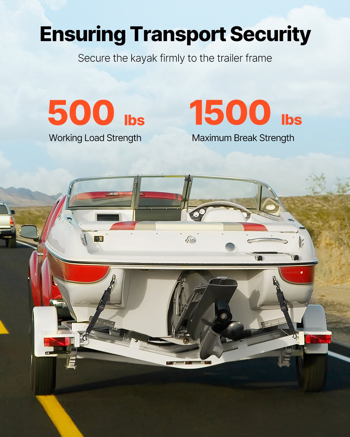 Infällbara spärrremmar, 2 tum x 2 fot spärrremmar med säkerhetslås S-krokar, 2-pack kraftiga spärrremmar med 1500 lbs brottstyrka, för släpvagnar, fordon, båt