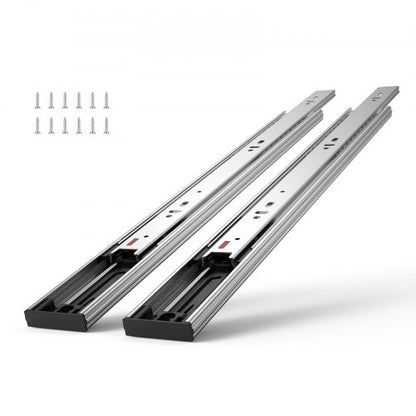10 Pairs of 406.4mm Drawer Slides Side Mount Rails, Heavy Duty Full Extension Steel Track, Soft-Close Noiseless Guide Glides Cabinet Kitchen Runners with Ball Bearing, 100 Lbs Load Capacity