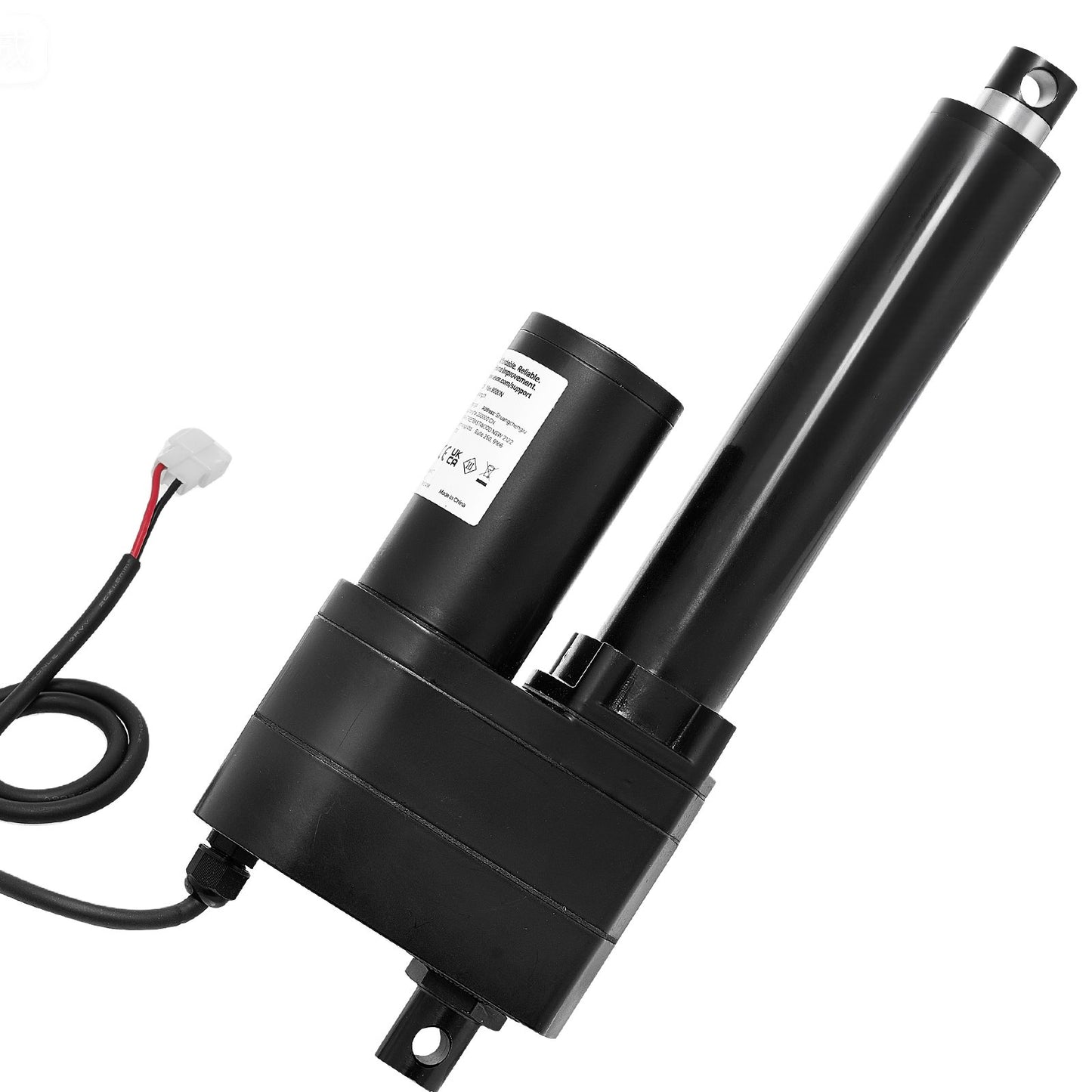 12V Linear Actuator, 150mm Stroke Ultra Heavy-Duty 9000N Linear Motion Actuator, IP65-Rated 5mm/s with Mounting Brackets for Industrial Machinery Vessels, Heavy Lifting Systems