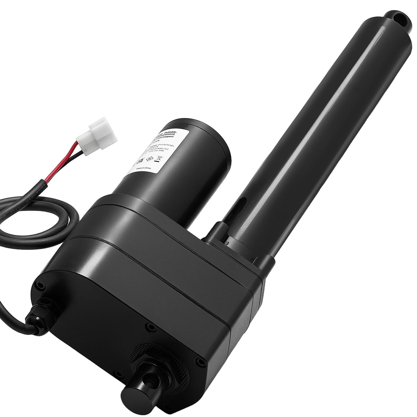 12V Linear Actuator, 200mm Stroke Ultra Heavy-Duty 9000N Linear Motion Actuator, IP65-Rated 5mm/s with Mounting Brackets for Industrial Machinery Vessels, Heavy Lifting Systems