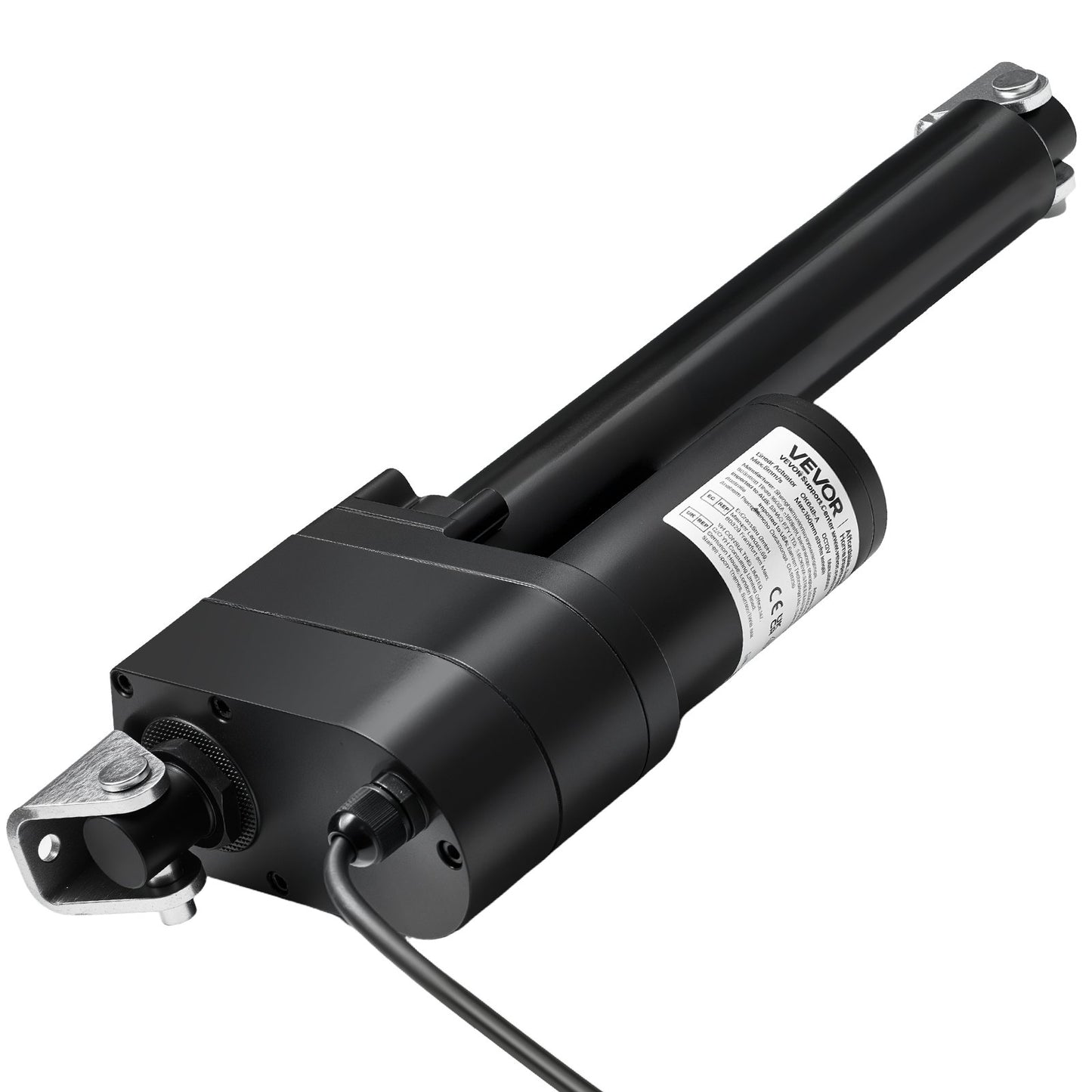 12V Linear Actuator, 200mm Stroke Ultra Heavy-Duty 9000N Linear Motion Actuator, IP65-Rated 5mm/s with Mounting Brackets for Industrial Machinery Vessels, Heavy Lifting Systems