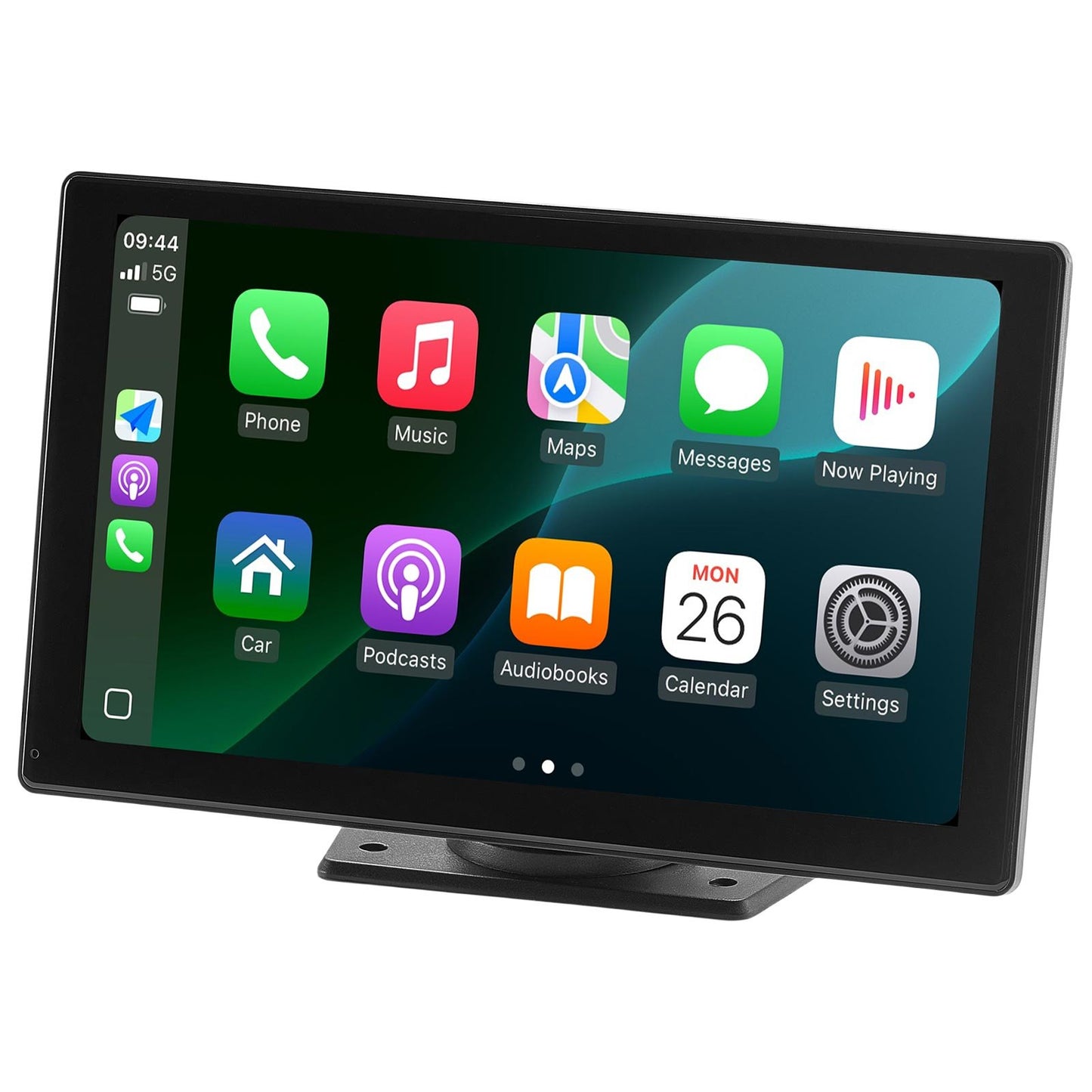 Wireless Car Stereo, 228.6mm HD Portable Radio Touch Screen Compatible with Apple CarPlay & Android Auto, CarPlay Screen with Backup Camera, Voice Control, Mirror Link, Bluetooth, GPS Navigation