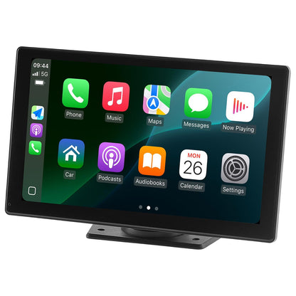 Wireless Car Stereo, 228.6mm HD Portable Radio Touch Screen Compatible with Apple CarPlay & Android Auto, CarPlay Screen with Backup Camera, Voice Control, Mirror Link, Bluetooth, GPS Navigation