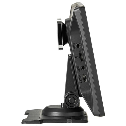 Trådlös bilstereo, 228,6 mm HD bärbar radio med pekskärm, Apple CarPlay och Android Auto, CarPlay-skärm med fram- och backkamera, röststyrning, spegellänk, Bluetooth, GPS-navigering