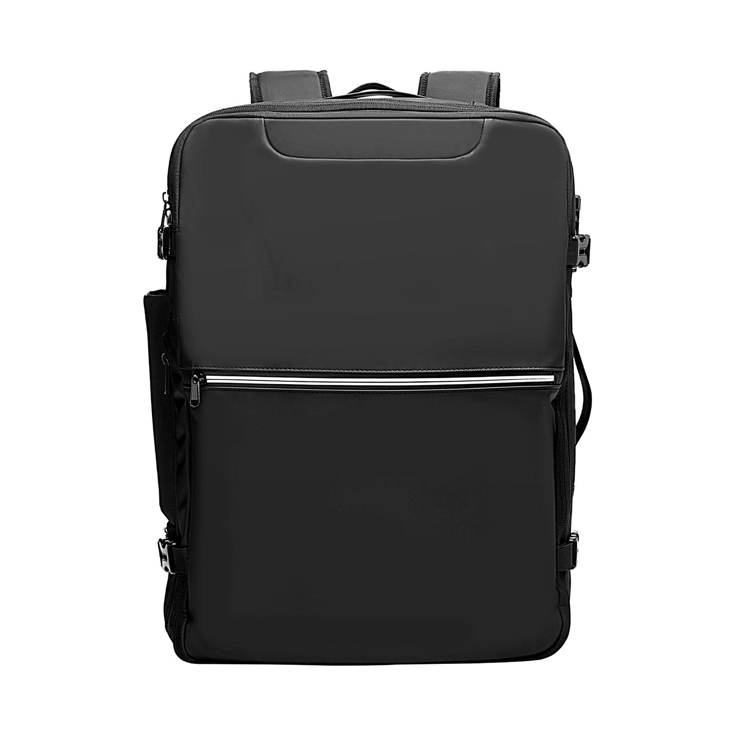 Vacuum Travel Backpack, 80L, Expandable Vacuum Seal Compression Travel Backpack with Pump, with TSA-Approved Lock, Airback Vacpack, Water-Resistant Carry-On Suitcase Luggage, for Business, Black