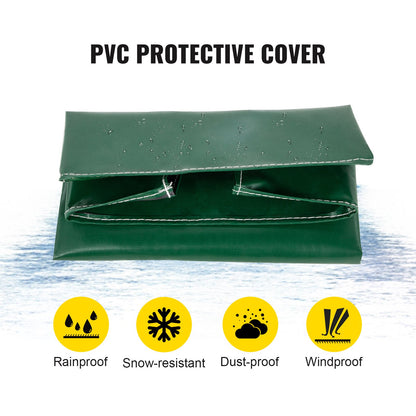 Vedställ, 1,8 m vedställ för utomhusbruk, svart vedställ, vedställ i stål för utomhusbruk, vedhållare med lastkapacitet 500 kg, vedställ med lock och verktygssats för eldstaden