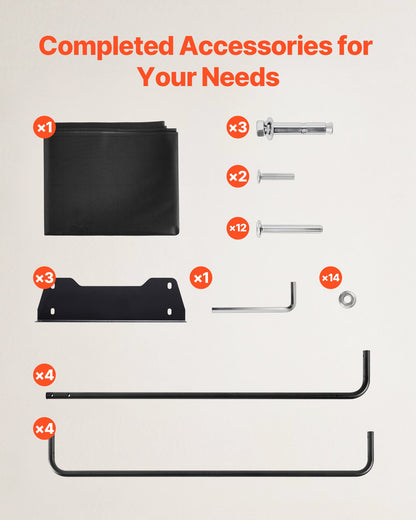 2.4m Outdoor Firewood Rack with Cover, 244 cm x 36 cm x 117 cm, Heavy Duty Firewood Holder & 600D Oxford Waterproof Cover for Fireplace, Patio, Indoor/Outdoor Log Storage Rack for 1/2 Cord of Firewood