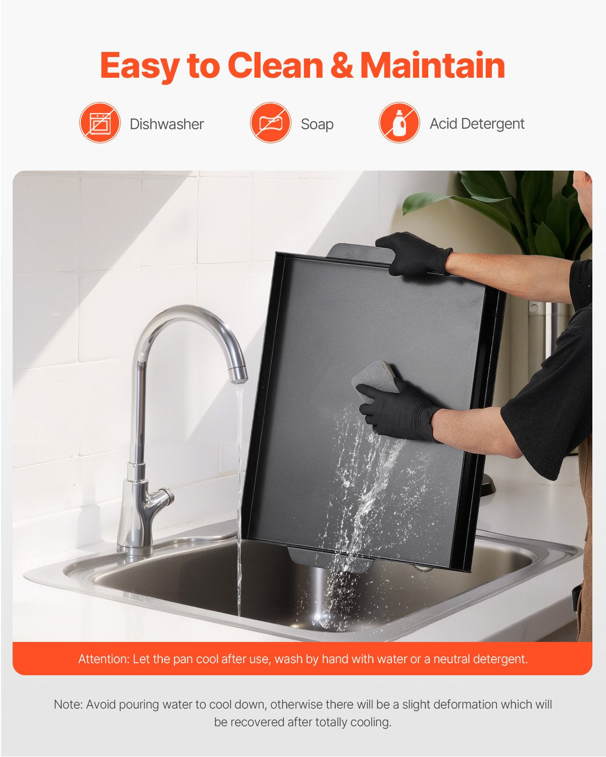 Stekplåt i kolstål, 22x16 tum universal platt rektangulär platta, gasgrillstekplåt för BBQ-grill, teppanyaki, bärbara familjeköksredskap, för camping, tailgating-fest, svart