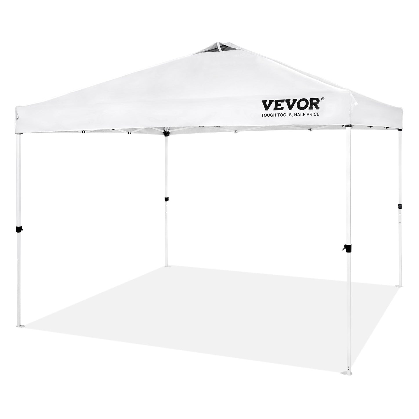 Pop Up Canopy Party Tent 304.8 x 304.8 cm with Portable Bag for Camping White