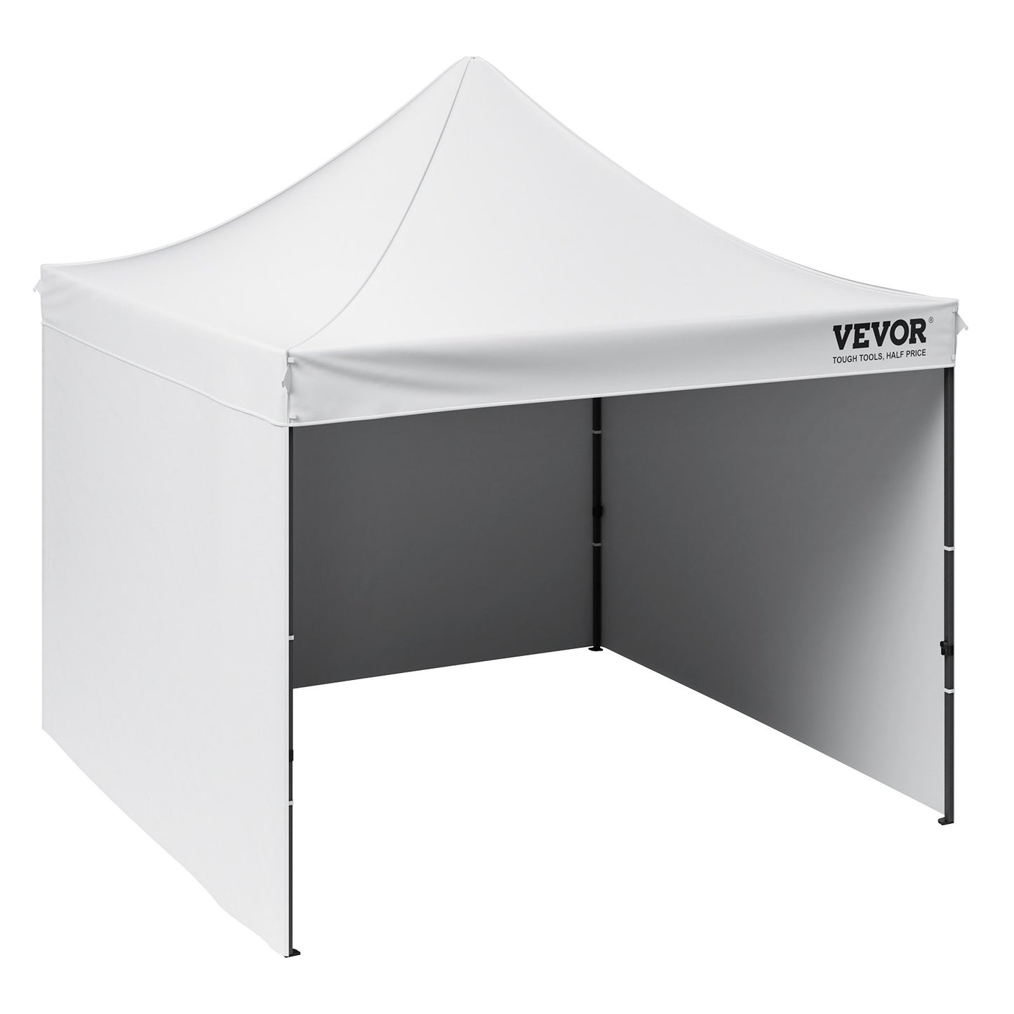 Pop Up Canopy Tent Outdoor Gazebo Tent 304.8 x 304.8cm with Sidewalls & Bag White