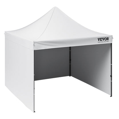 Pop Up Canopy Tent Outdoor Gazebo Tent 304.8 x 304.8cm with Sidewalls & Bag White