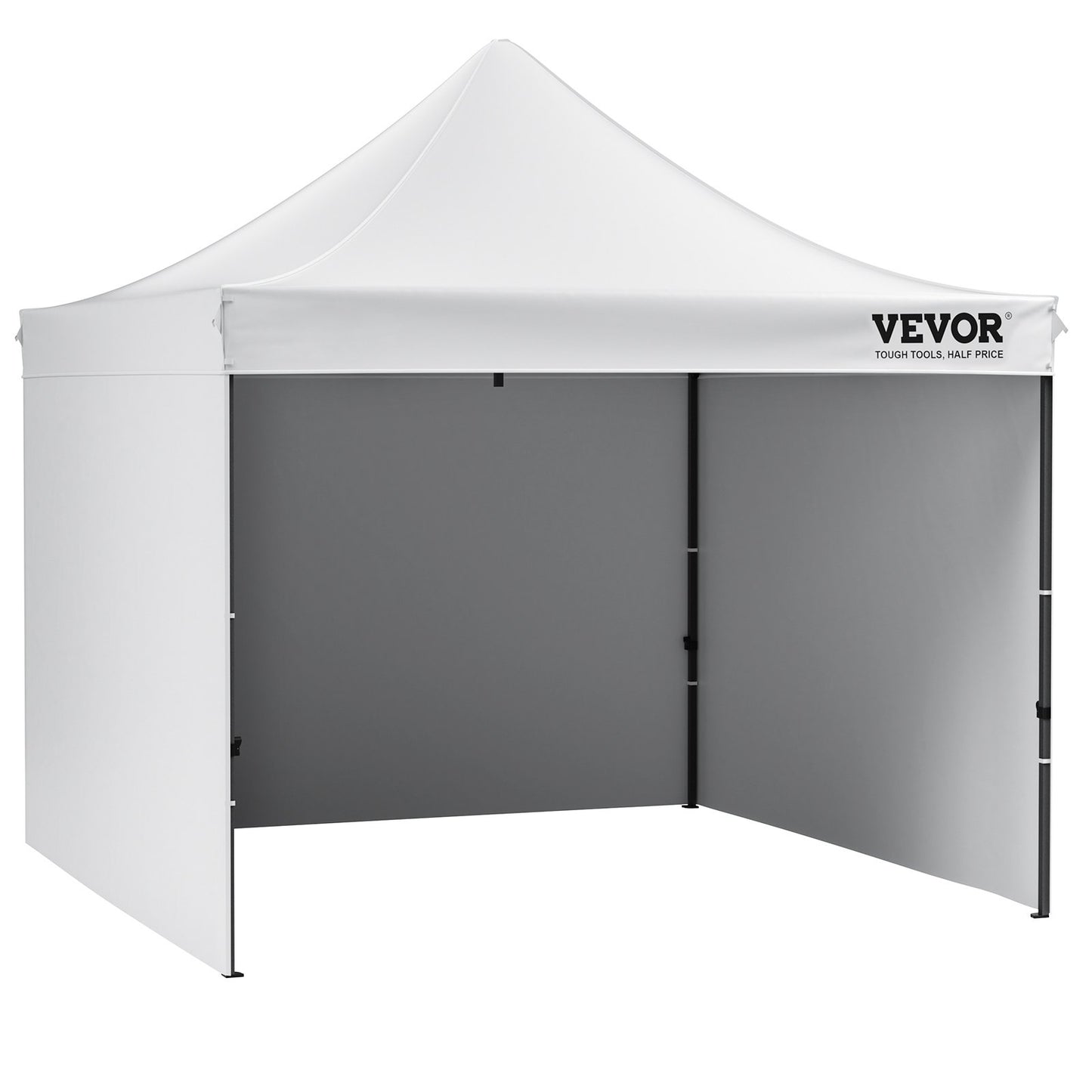 Pop Up Canopy Tent Outdoor Gazebo Tent 304.8 x 304.8cm with Sidewalls & Bag White